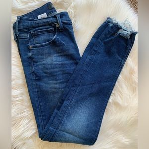 Express mid rise ankle leggings size 4 4r